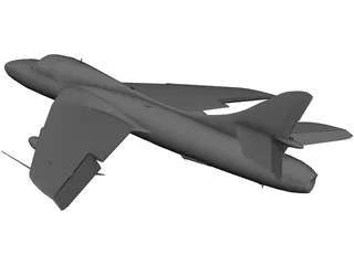 Hawker Hunter 3D Model