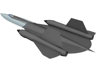 Lockheed SR-71 Blackbird 3D Model