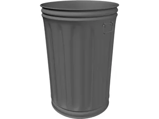 Garbage Can 3D Model