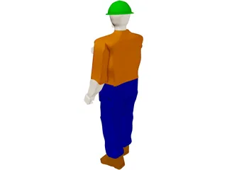 Operator Worker 3D Model