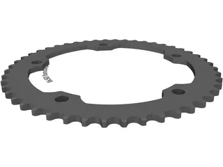 Bike Sprocket 48T 3D Model