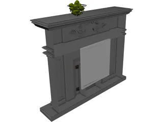 European Fireplace 3D Model