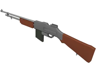 Browning Automatic Rifle 3D Model