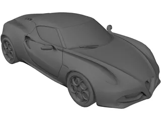 Alfa Romeo 4C 3D Model