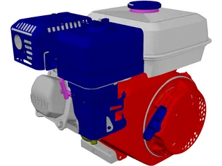 Honda GX160-1 Engine 3D Model