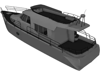 Yacht 3D Model