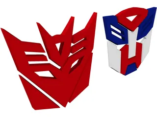 Transformers Logo 3D Model