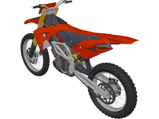 Motocross Bike 3D Model