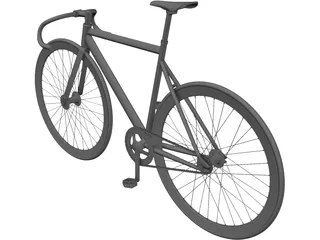 Bicycle Fixed Gear 3D Model