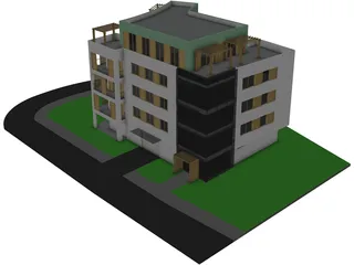 Apartment House 3D Model