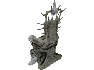 Skull Throne 3D Model