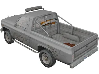 Ford Pickup (1980) 3D Model