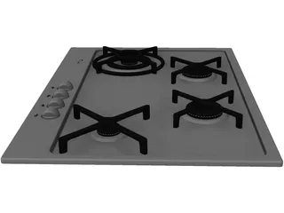 Whirlpool Stove 3D Model