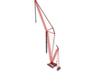 Crane Crawler Tall 3D Model