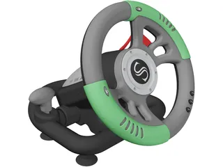 Gaming Steering Wheel 3D Model