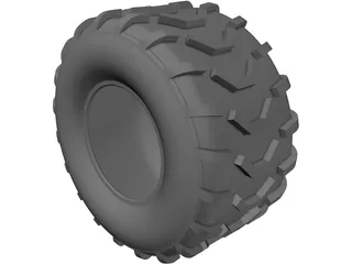 ATV Tire 3D Model