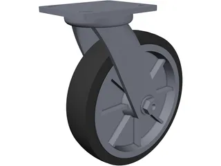 Caster Wheel 3D Model