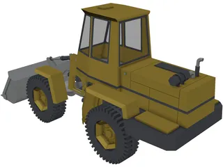 Wheel Loader 3D Model