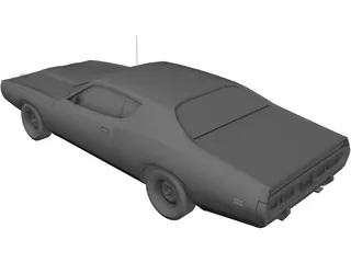 Dodge Charger 440 Magnum (1973) 3D Model