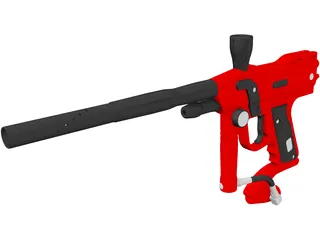 Paintball Gun 3D Model