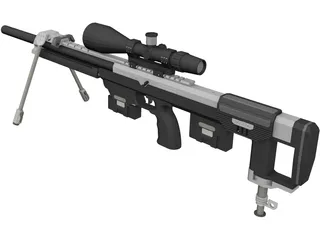 DSR-1 Sniper Rifle 3D Model