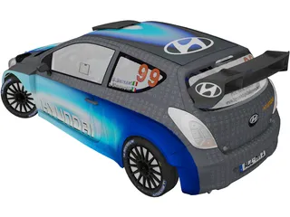 Hyundai i20 WRC (2013) 3D Model