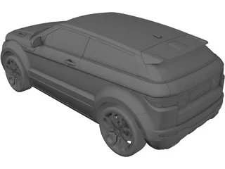Range Rover Evoque Coupe (2011) 3D Model