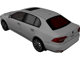 Skoda Superb (2013) 3D Model