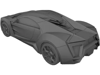 W Motors Lykan Hypersport (2014) 3D Model