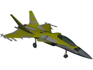 AF-36 Front Line Fighter 3D Model