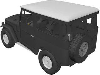 Toyota Land Cruiser FJ40 3D Model