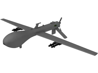 MQ-1 Predator UAV 3D Model