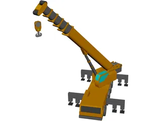 All Terrain Crane 3D Model