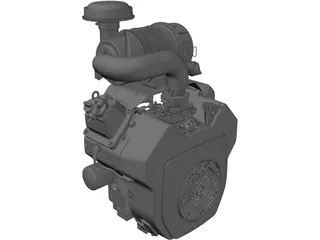 Kohler V Twin Engine 25hp 3D Model