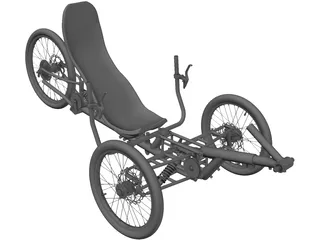 Three Wheel Trike 3D Model