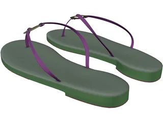 Ring Sandals 3D Model