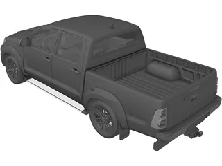 Toyota Hilux Double Cab (2011) 3D Model