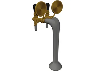 Bar Beer Tap 3D Model