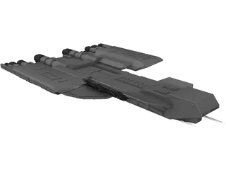 Stargate Daedalus Ship 3D Model