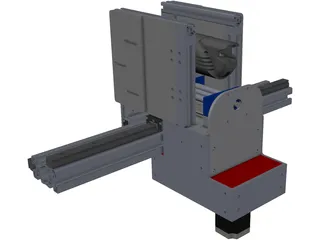 CNC Gantry Router Holder and Movement Construction 3D Model
