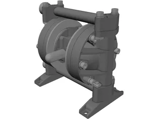 Polypropylene Diaphragm Pump 3D Model