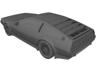 DMC DeLorean (1980) 3D Model