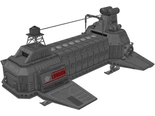 London Transport Ship 3D Model