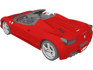 Ferrari 458 Spider 3D Model