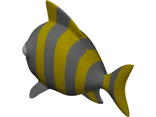 Fish Cartoon 3D Model