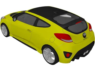 Hyundai Veloster Turbo (2013) 3D Model