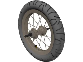 Wheel 12 inch 3D Model