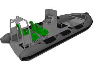 RHIB 3D Model