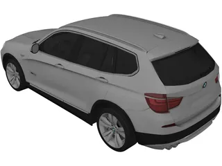 BMW X3 F25 (2011) 3D Model