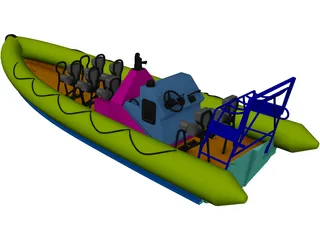 RIB Military 3D Model